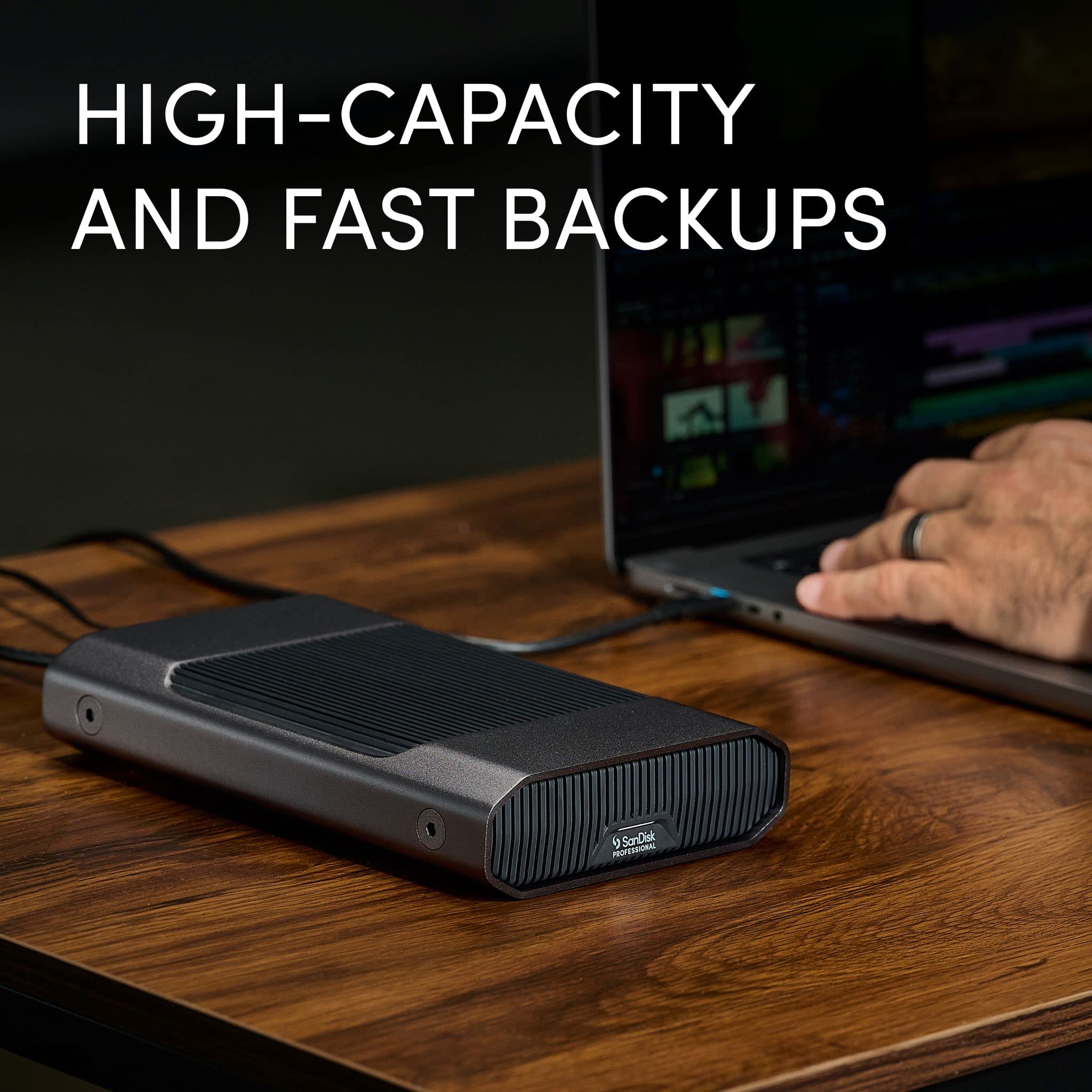 SanDisk Professional 6TB G-Drive Enterprise Class External Hard Drive - USB-C Desktop HDD with 250MB/s Speed, 7200 RPM Ultrastar for Fast Data Backup | Ideal for Creative Professionals, Video Editors & Business Storage Solutions