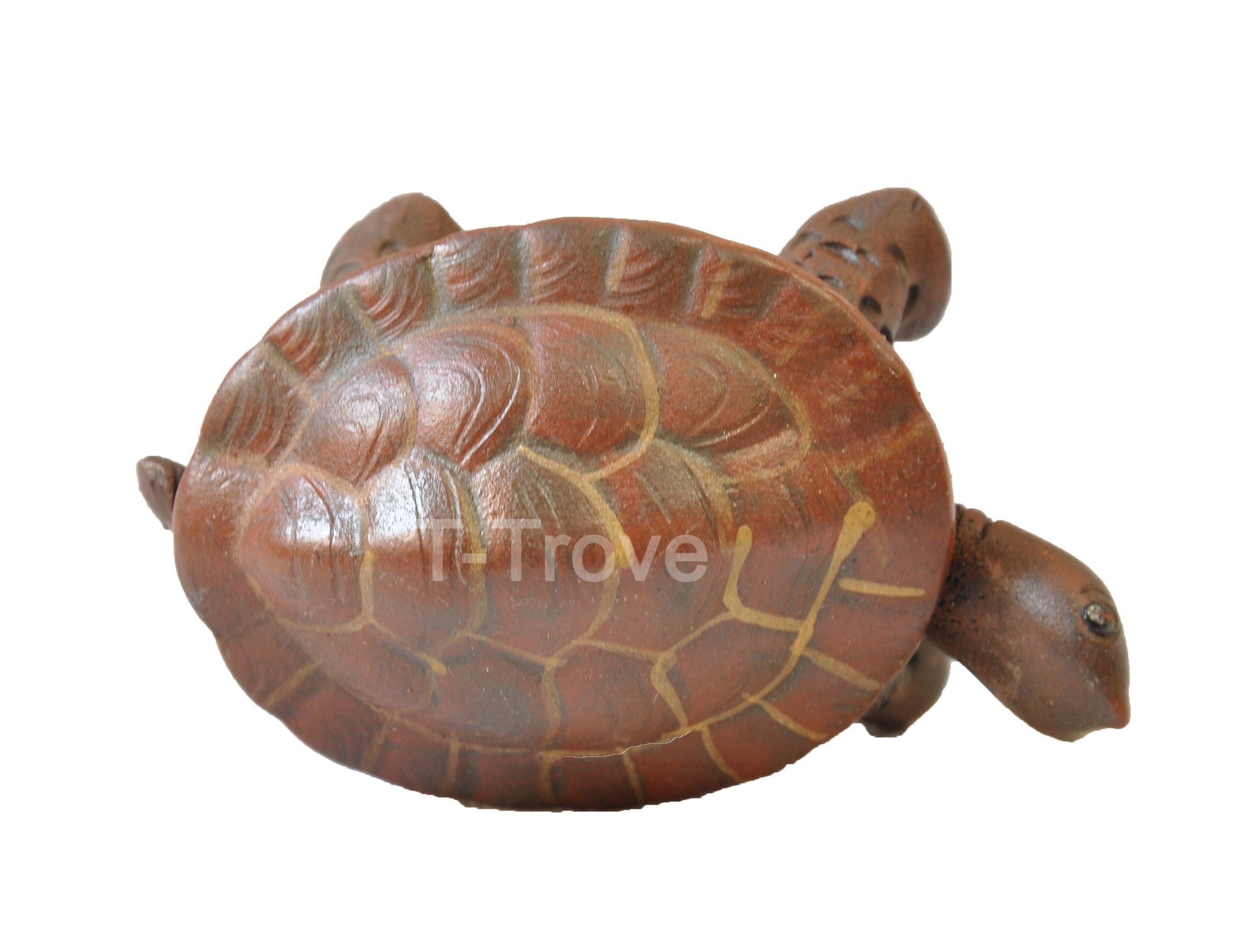 Handmade Ceramic Tortoise Figurine - Small Decorative Statue for Home, Office & Garden Decor | Feng Shui Gift, Zen Meditation Accent