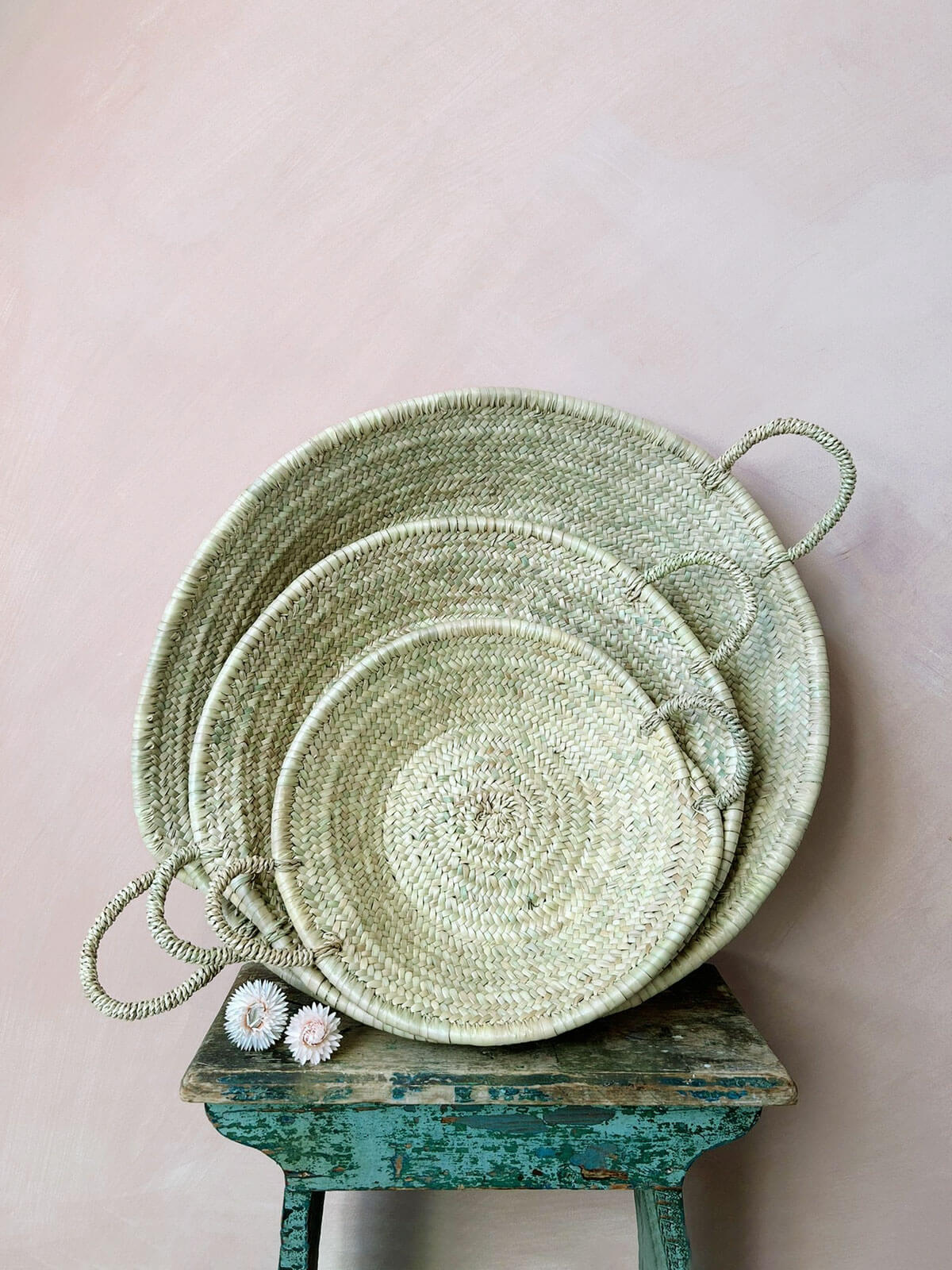 Handwoven Moroccan Oversized Decorative Plate – Boho Chic Home Decor for Dining Table, Wall Art, or Gift Idea