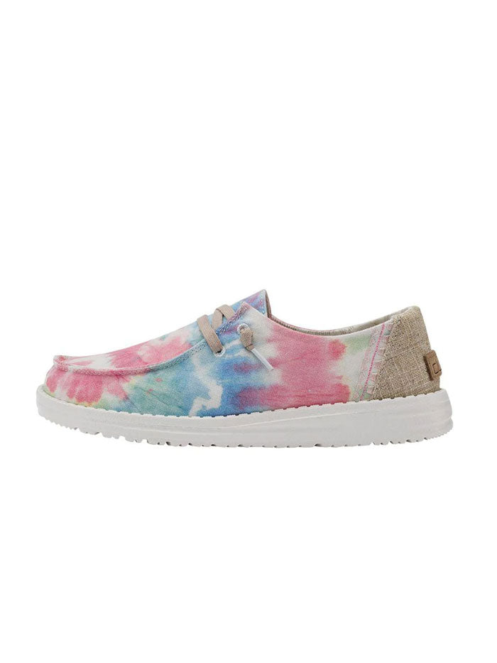 Hey Dude Women's Wendy Boho Shoes - Comfortable Slip-On Casual Sneakers with Mandala Tie-Dye Pattern | Perfect for Yoga, Travel & Everyday Wear
