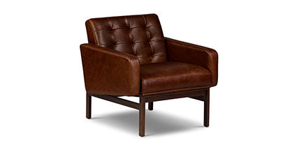 Herstal Lounge Chair - Modern Accent Chair for Living Room, Bedroom, or Office - Comfortable Upholstered Armchair with Wooden Legs - Perfect for Relaxing, Reading, or Decorating Your Space