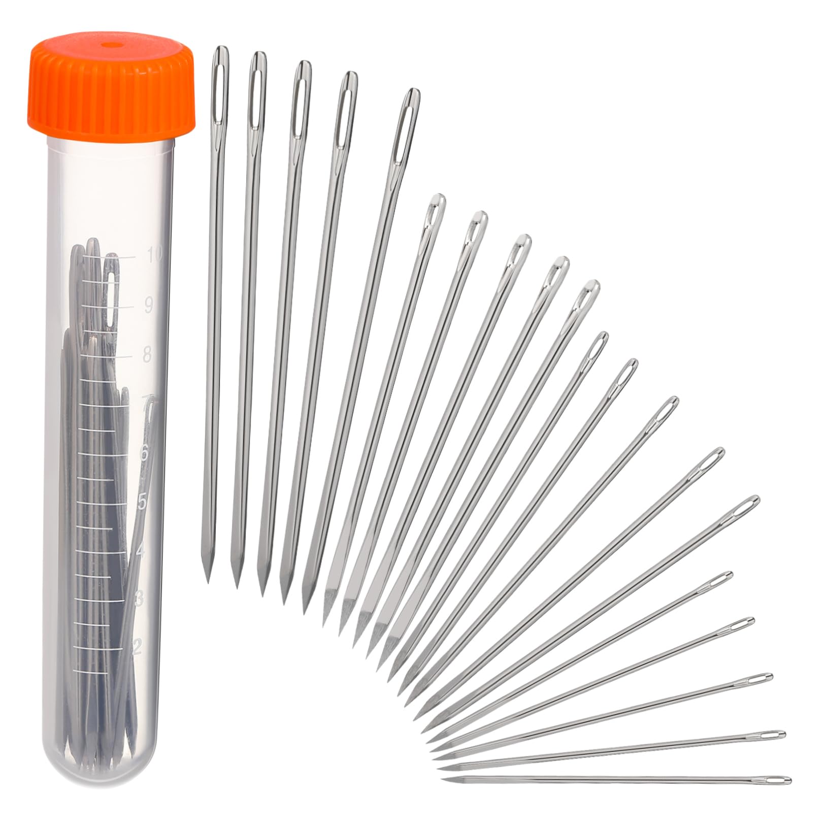20pcs Leather Needles & Yarn Needles for Sewing, Stitching & Leathercraft - Perfect for DIY Projects, Upholstery, and Handmade Leather Goods