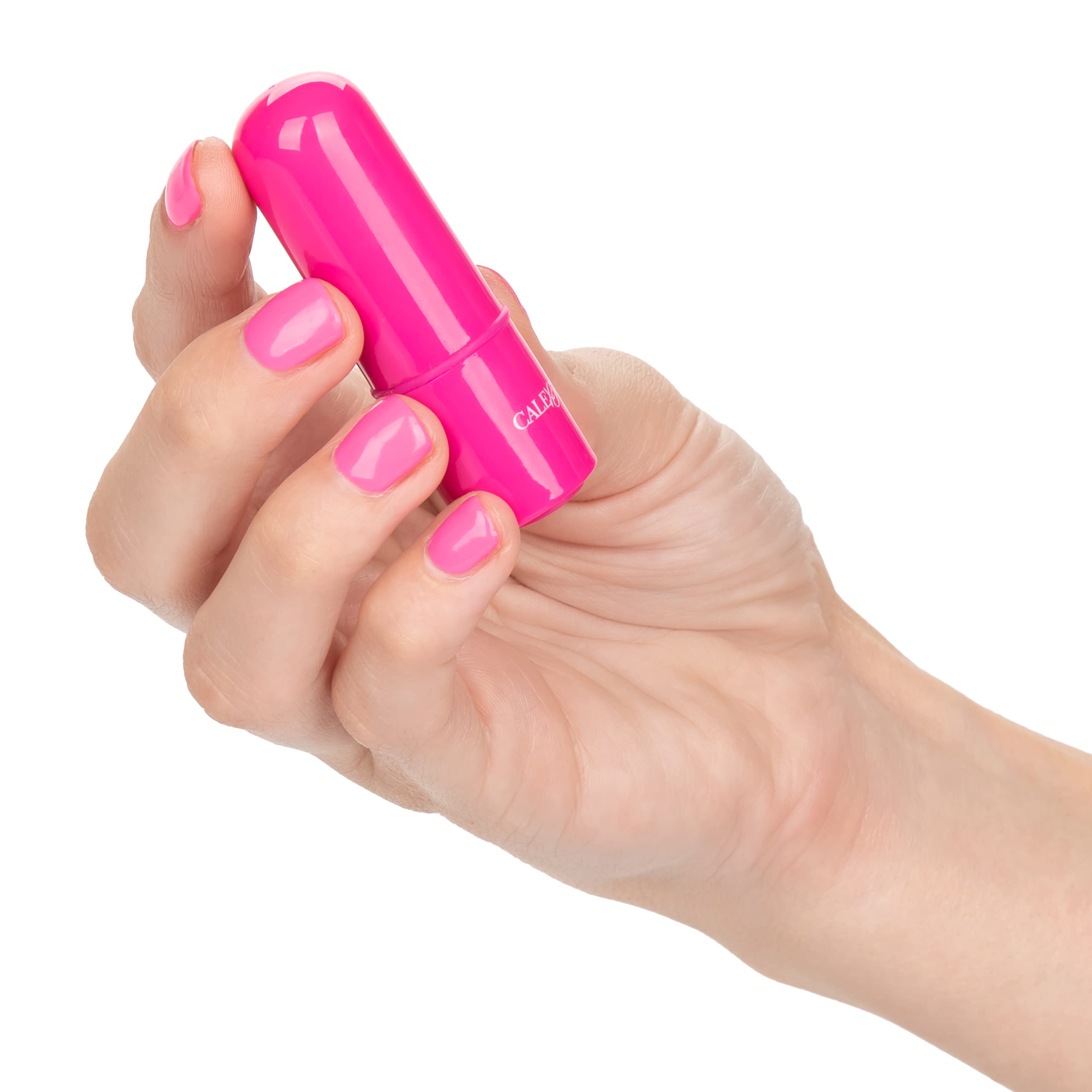 CalExotics Tiny Teasers Mini Bullet - Rechargeable Waterproof Personal Massager - Travel Size Adult Toy for Couples & Solo Play - Pink - Perfect for Travel, Date Nights & Relaxation