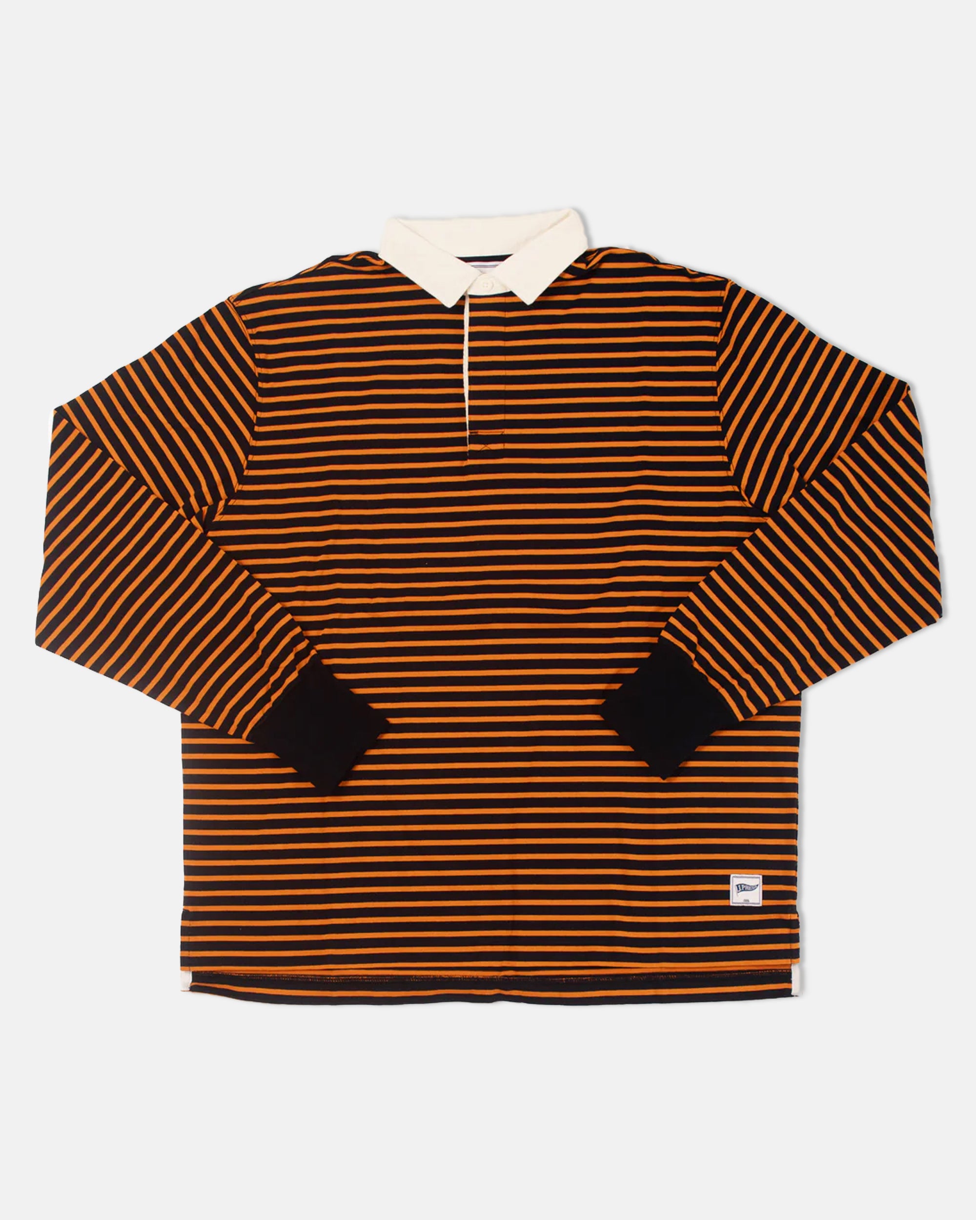 TRIM FIT BRETON STRIPE RUGBY SHIRT for Men | Classic Striped Long Sleeve Polo | Casual & Office Wear | Perfect for Golf, Business, and Everyday Outfits