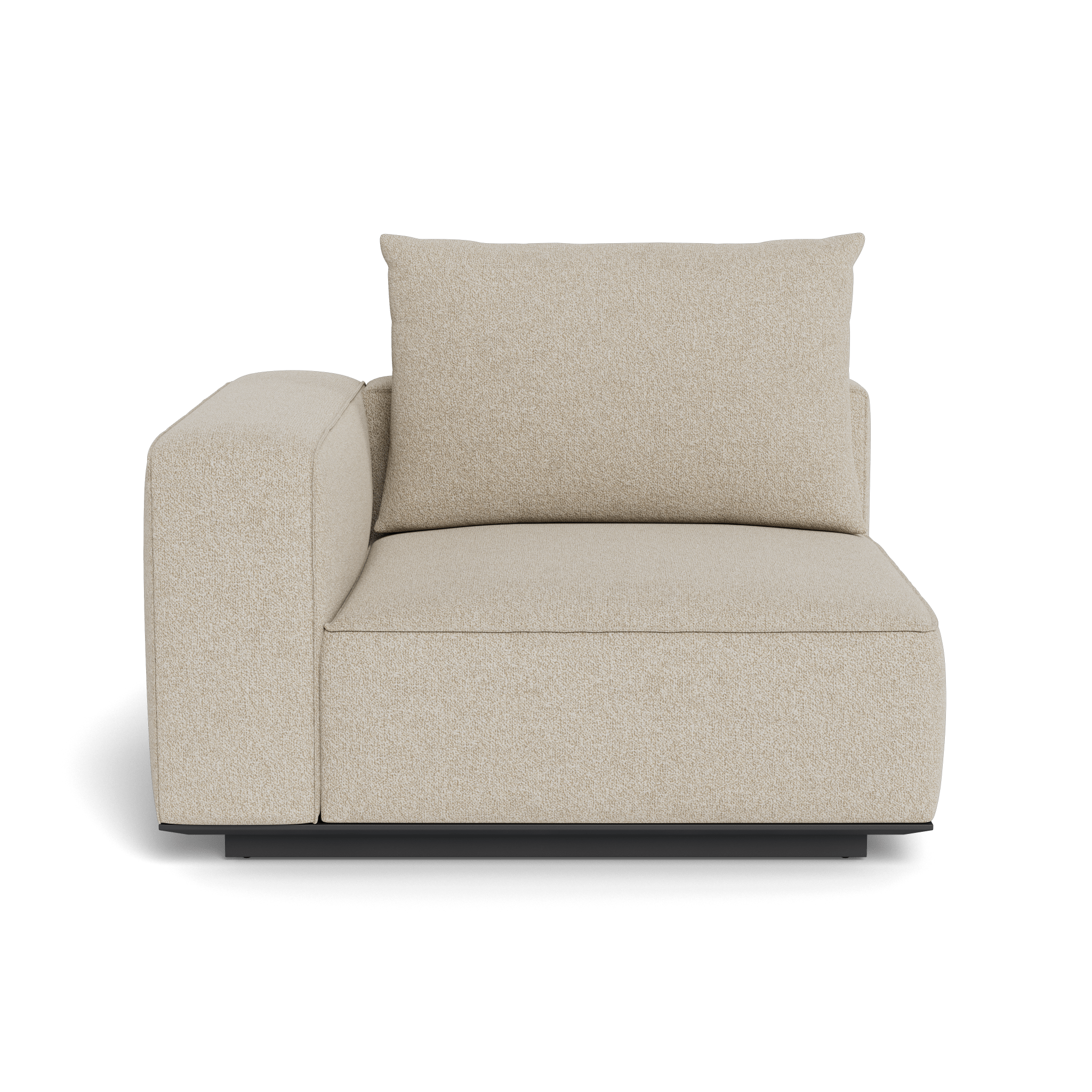Santorini Outdoor Corner Left Sectional Sofa Set - Waterproof Wicker Patio Furniture for Garden, Poolside, Backyard & Balcony - Comfortable All-Weather Lounge Seating