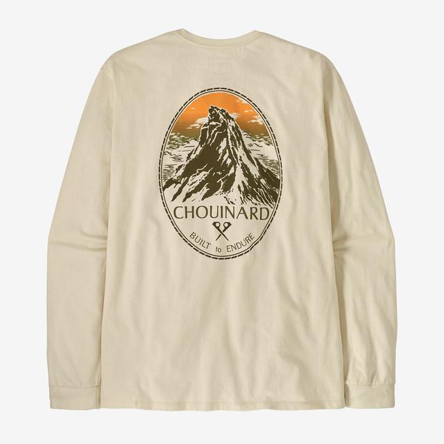 Men's Long Sleeve Chouinard Crest Responsibility T-Shirt - Eco-Friendly Casual Wear for Outdoor Adventures & Everyday Comfort