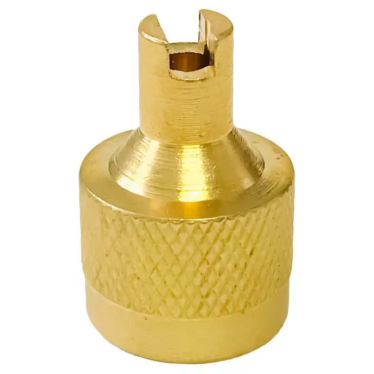 Premium Large Bore Screwdriver with Brass Top Cap - Heavy Duty Hand Tool for Electronics, Gunsmithing & Watch Repair (1-Pack)