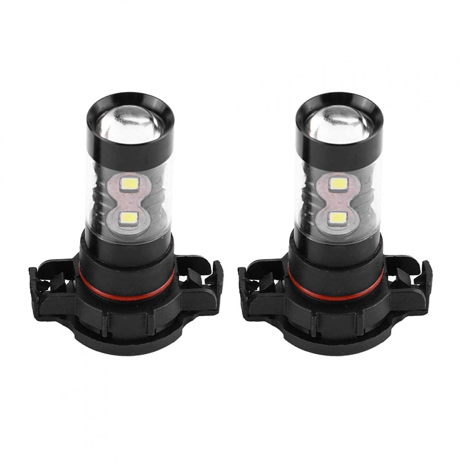 10 LED H16 12V-24V 50W High Power Bright Car Fog Light Bulbs (2 Pack) - Perfect for Enhanced Visibility in Rain, Snow & Foggy Conditions