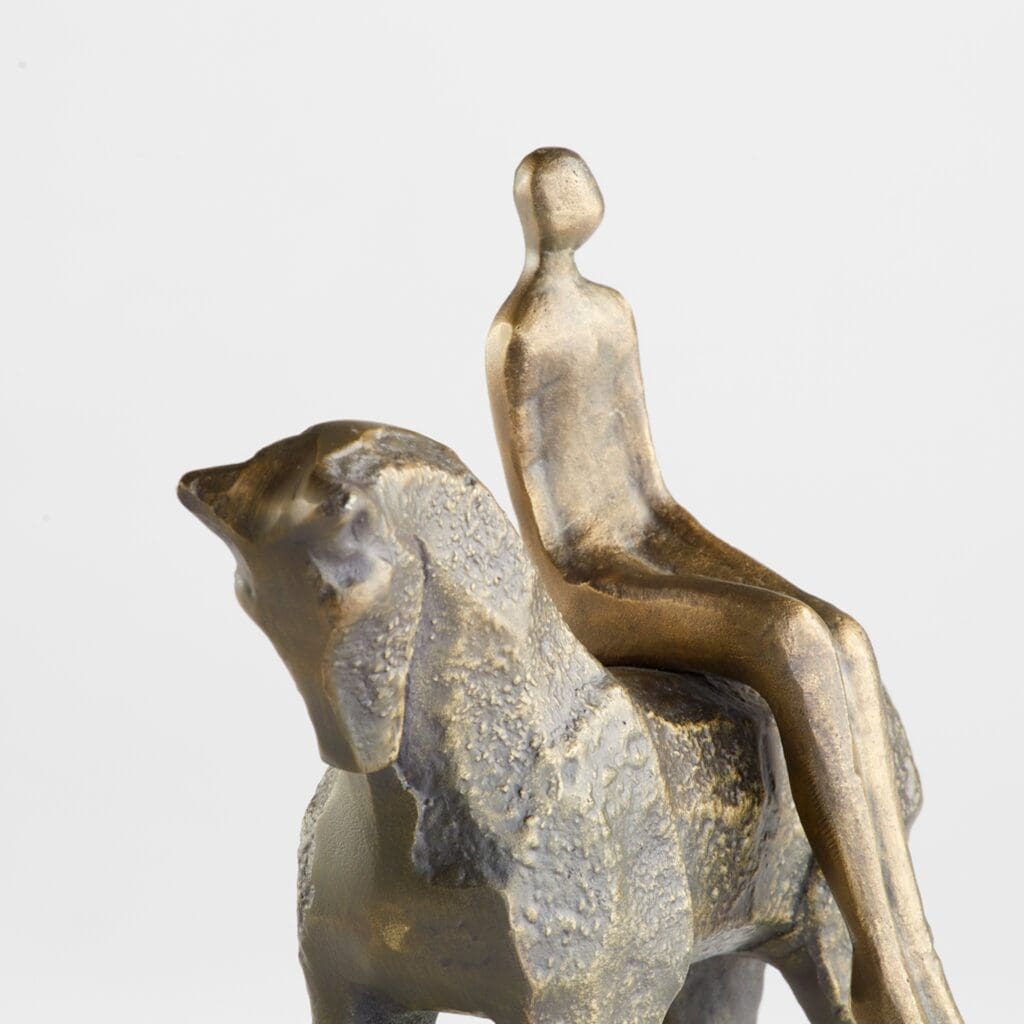 Cyan Design 11503 Godiva Sculpture - Elegant Black and White Home Decor Statue for Living Room, Office & Gift Giving | Premium Bz Wht Finish