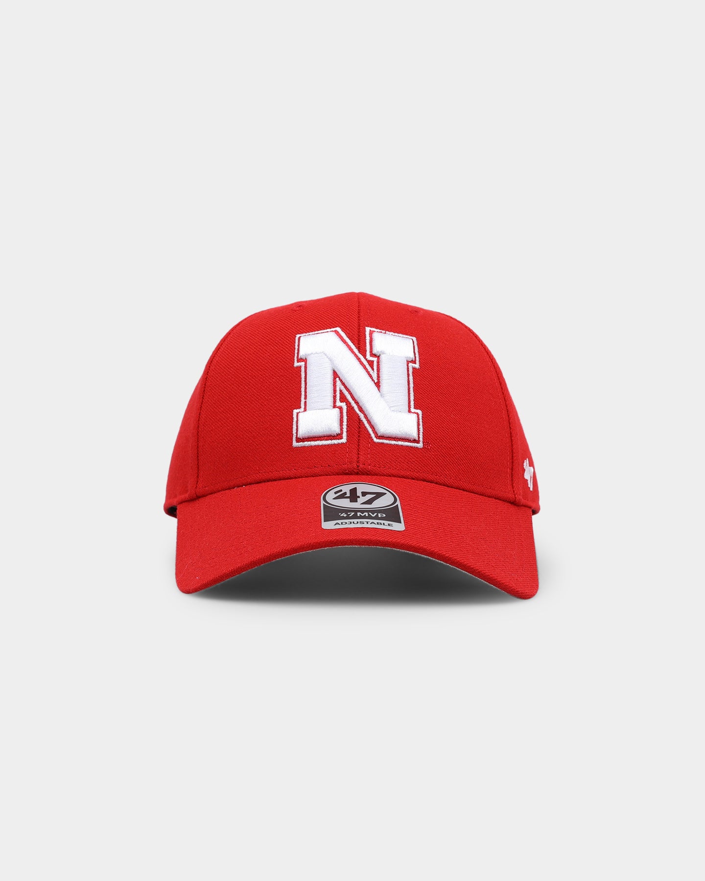47 Brand Nebraska Cornhuskers '47 MVP Strapback Adjustable Hat - Red - Perfect for Game Day, Tailgating & College Football Fans