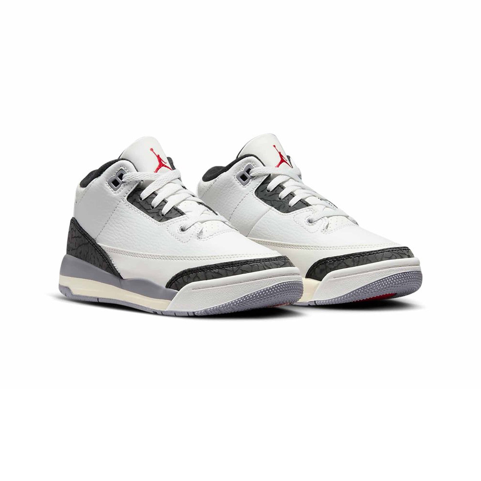 Air Jordan 3 Retro 'Cement Grey' PS Sneakers (2024) - Men's Basketball Shoes for Casual Wear & Street Style Fashion