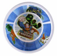 DC Comics Superheroes Bowl Set - DC Super Friends Kids Bowl for Snacks & Cereal - Fun Superhero Themed Dish for Children's Mealtime & Parties