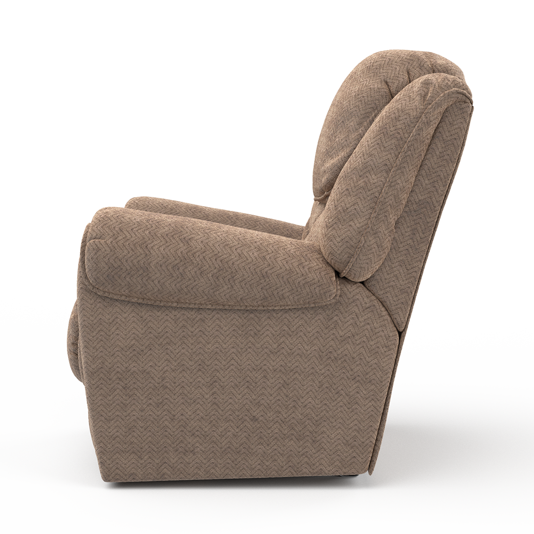 Del Mar Rocker Recliner Chair - Comfortable Rocking Recliner with Padded Cushions for Living Room, Nursery, or Bedroom - Perfect for Relaxing, Nursing, or Reading