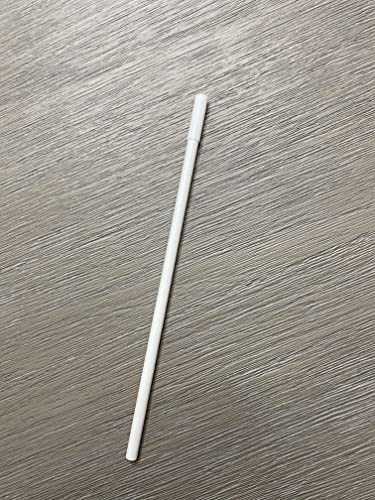 Eco-Friendly Silicone Tip Paper Straws - 300 Pack, 7 3/4 Inch Biodegradable Drinking Straws with Soft Silicone Ends (White) - Perfect for Parties, Restaurants & Sustainable Home Use