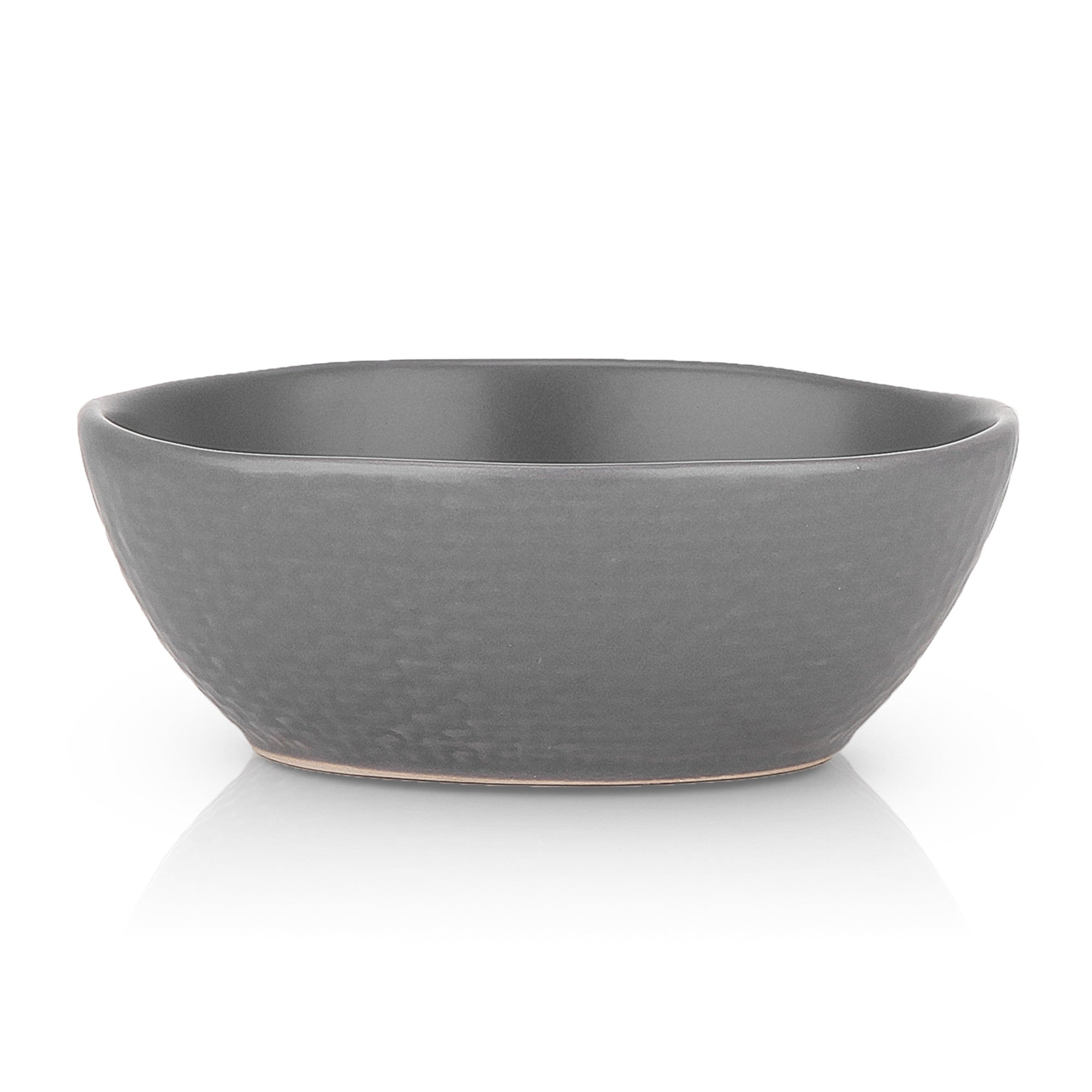 Premium Gray Stoneware Bowl by Abigael – Durable & Stylish Ceramic Serving Bowl for Soup, Salad, Pasta – Perfect for Dining, Entertaining & Kitchen Decor