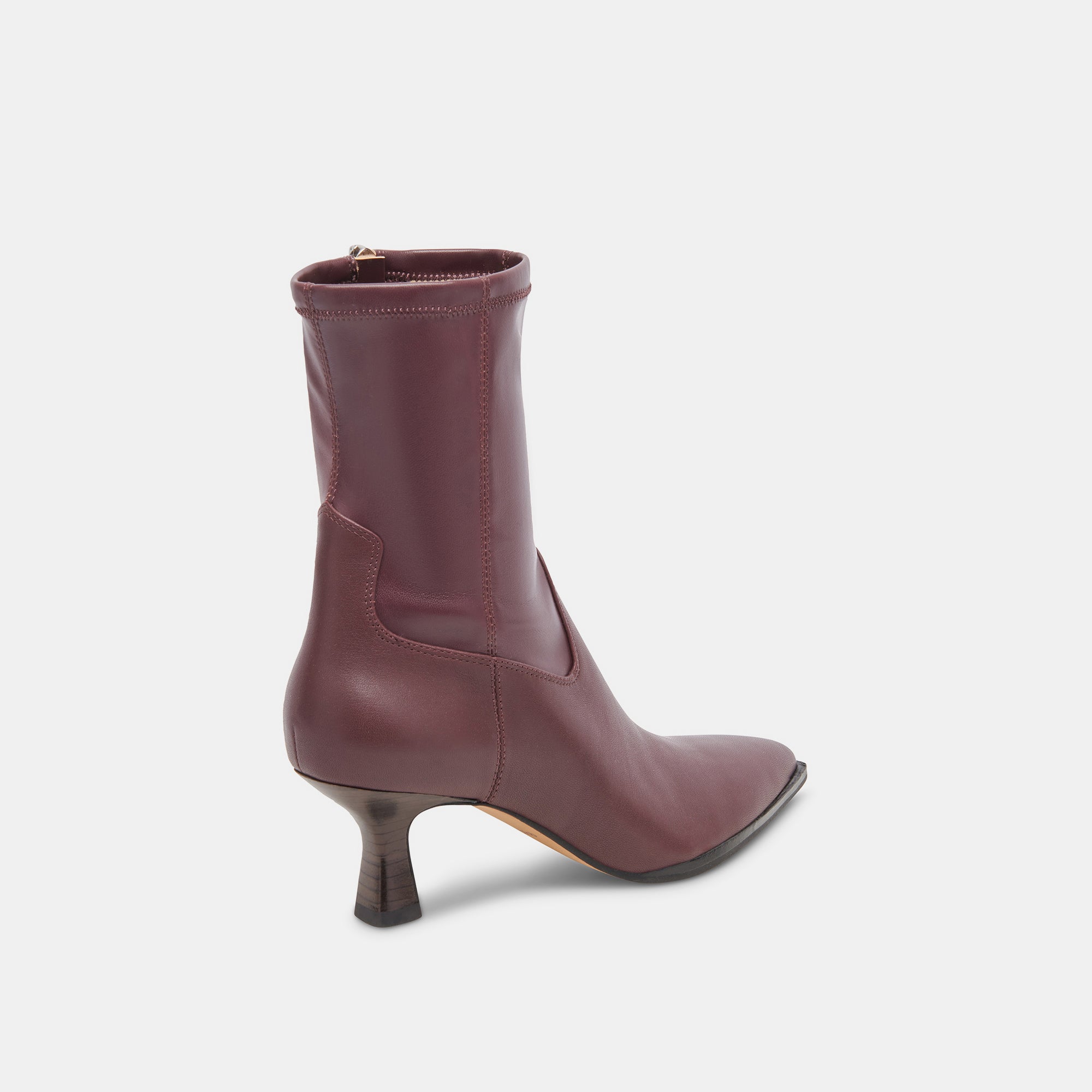 ARYA BOOTS Women's Genuine Leather Wine Red Ankle Boots - Stylish & Comfortable for Fall, Winter & Casual Outings