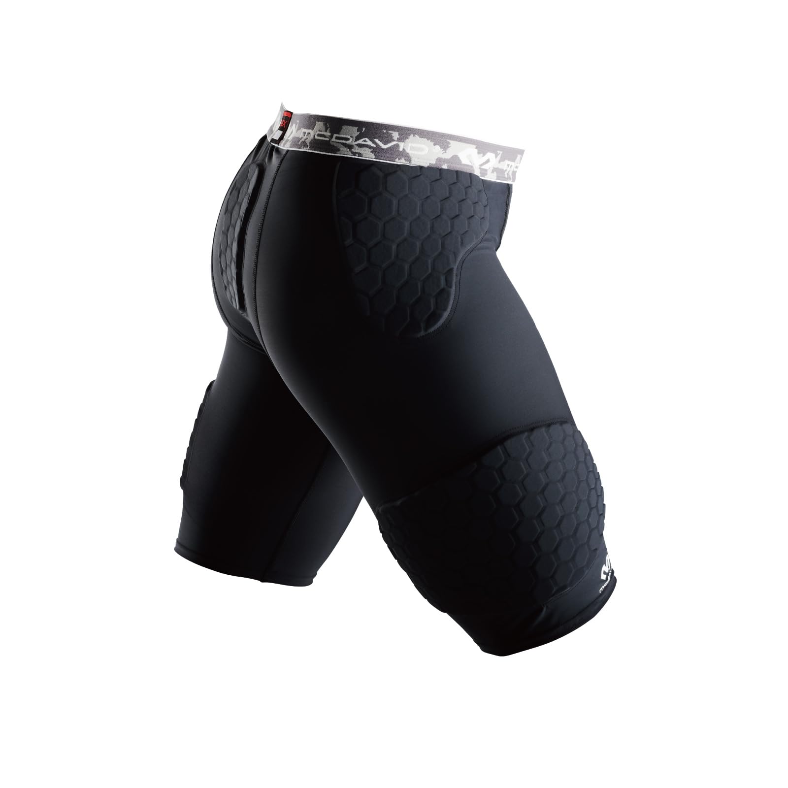 McDavid Hex Compression Shorts with Contoured Wrap Thigh Support - High Performance Workout & Running Shorts for Men, Ideal for Gym Training, Basketball & CrossFit