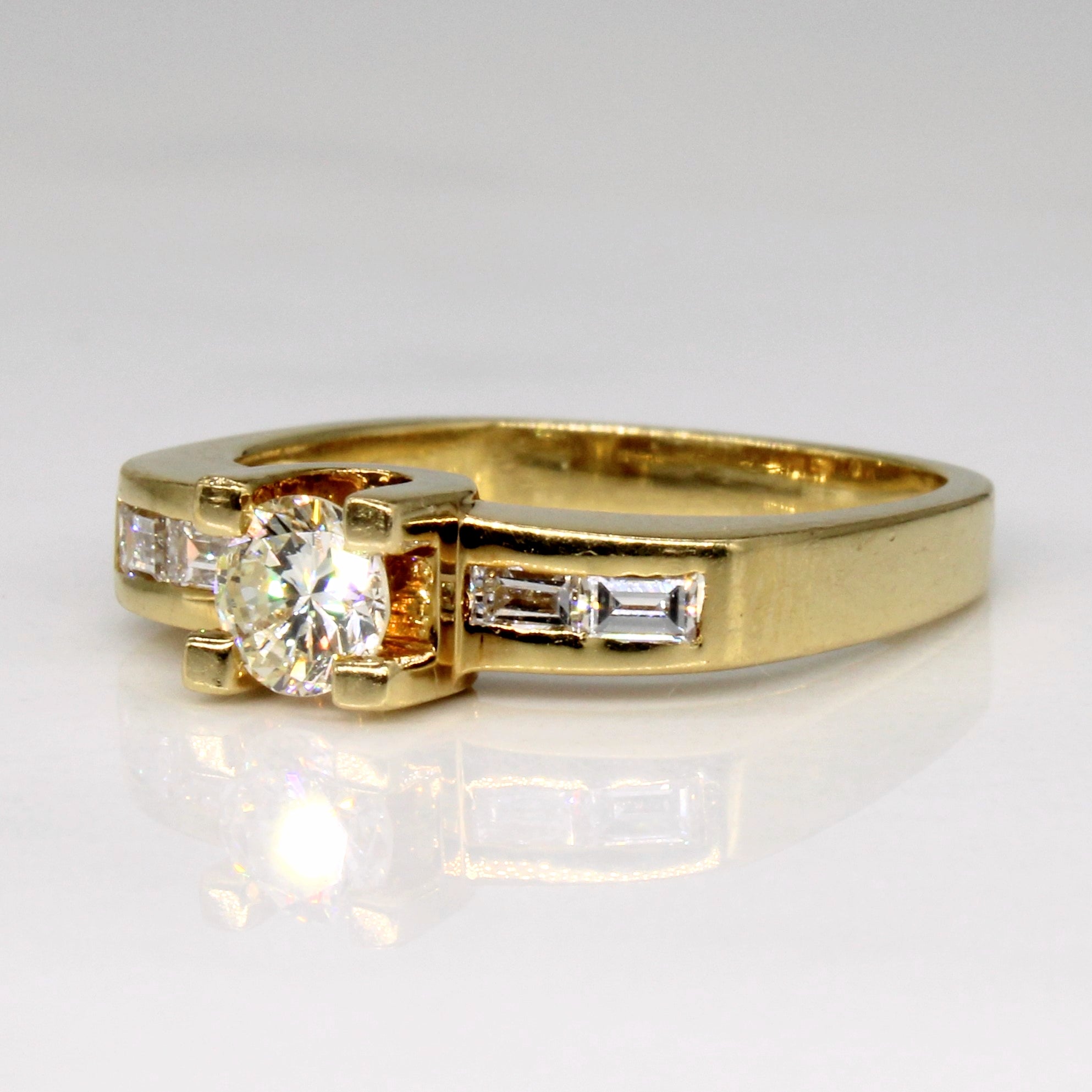 0.40ctw Diamond Engagement Ring - Size 4.5 - Premium Round Cut Solitaire Ring for Women - Perfect for Proposals, Anniversaries & Special Occasions