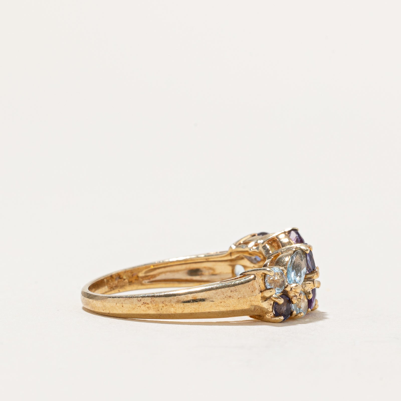 1.06ctw Multi Gemstone Ring for Women - Size 7.25 | Elegant Birthstone Jewelry Gift for Mom, Wife, Girlfriend | Perfect for Anniversary, Birthday & Special Occasions