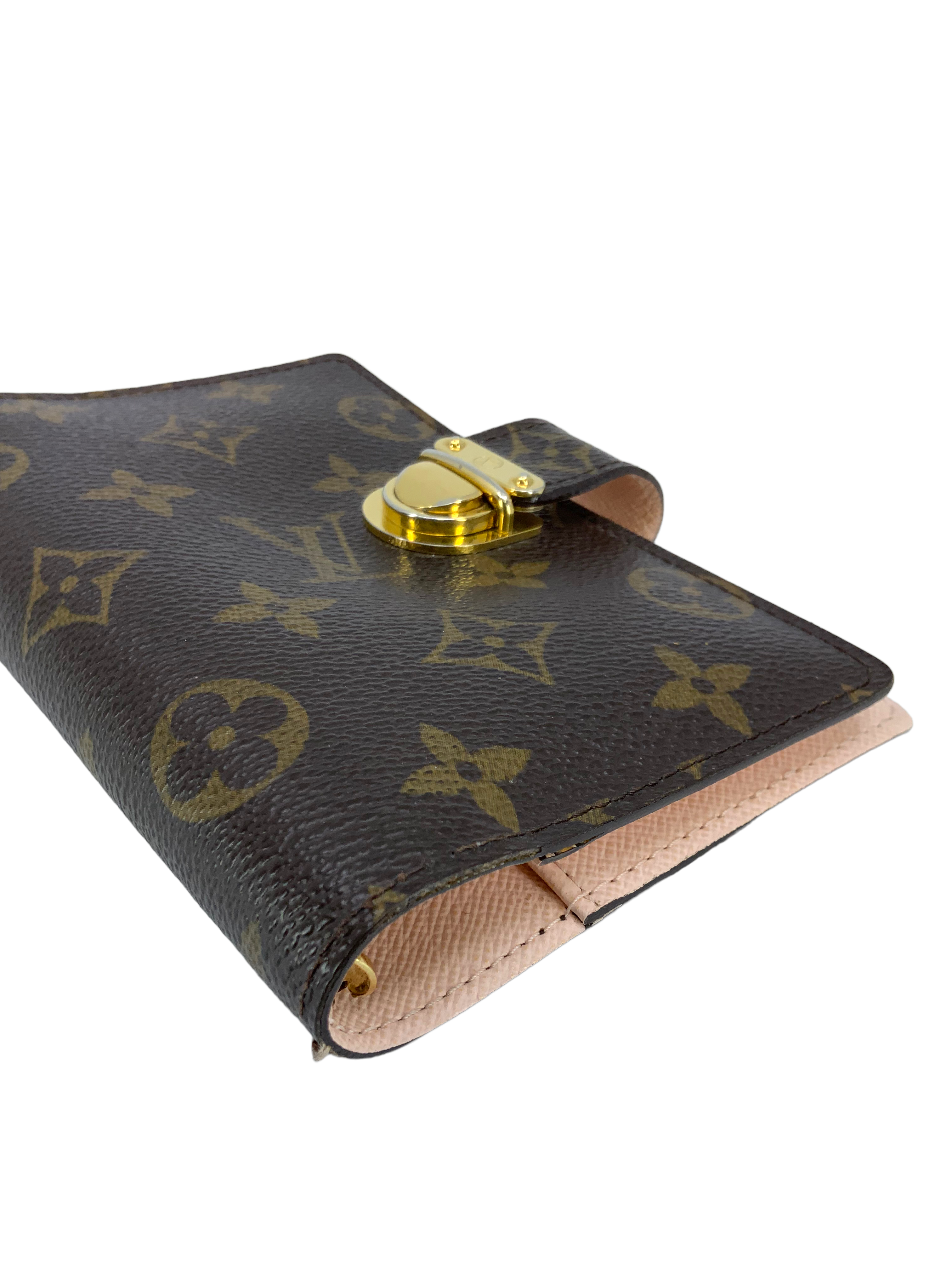 Authentic Louis Vuitton Monogram Canvas Agenda PM Wallet Organizer - Luxury Slim Checkbook Cover for Women & Men - Perfect for Business, Travel & Daily Use