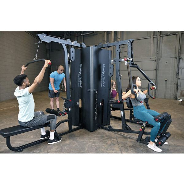 Body Solid Pro Club Line S1000 4 Stack Home Gym Equipment - Strength Training Machine for Full Body Workouts | Perfect for Home Gyms & Personal Fitness Studios
