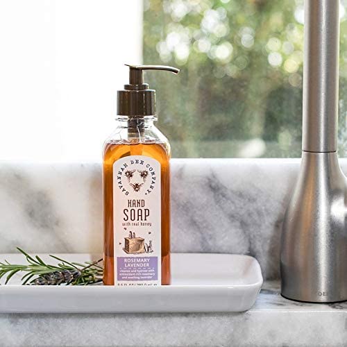 Savannah Bee Company Natural Liquid Hand Soap with Essential Oils - Moisturizing & Antibacterial for Dry Skin - Perfect for Home, Kitchen & Bathroom Use