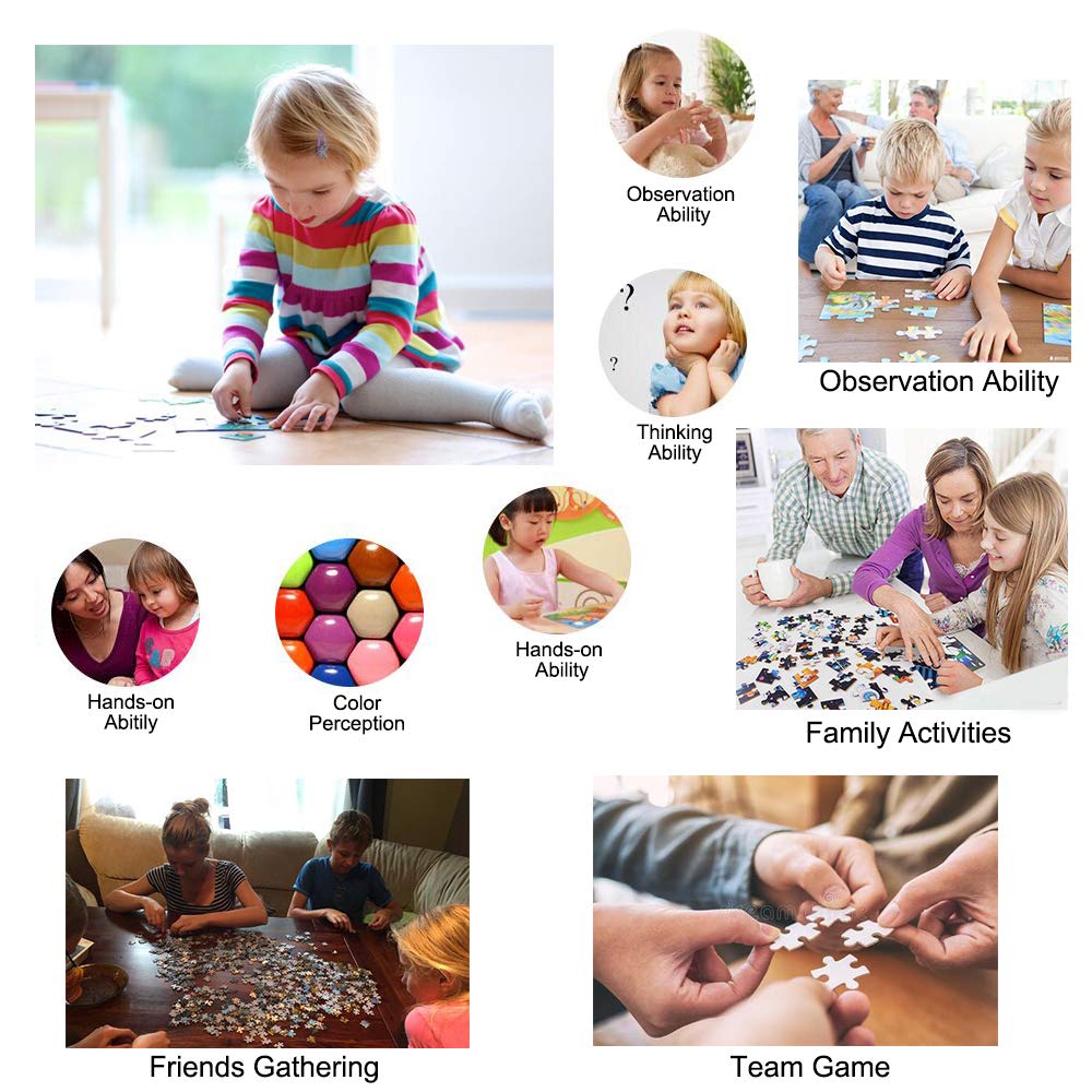 Custom Photo Jigsaw Puzzle - 500 Piece Round Cardboard Puzzle for Adults & Teens | Unique Personalized Gift, Home Decor & Collectible | Perfect for Family Game Night, Birthday Presents & Wall Art - YOWESHOP