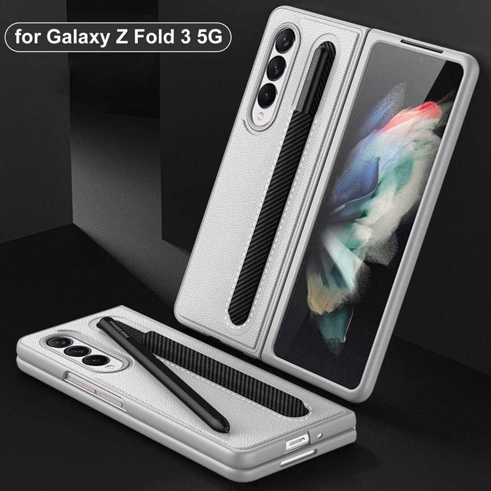 Samsung Galaxy Z Fold 3 S Pen Holder Case with Slot - Premium Protective Cover for Note Taking & Productivity