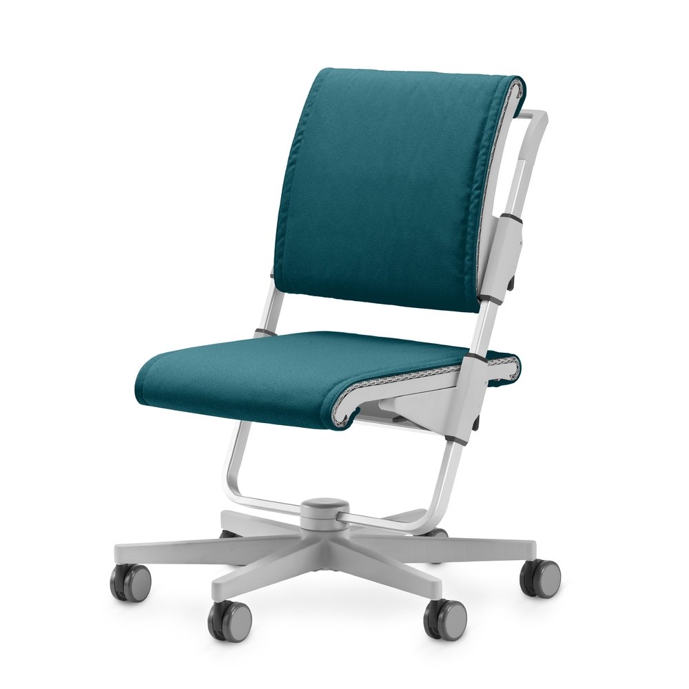 Moll Scooter Chair Grey - Portable Rolling Stool for Office, Workshop & Home Use - Ergonomic Seat with Wheels for Comfort & Mobility