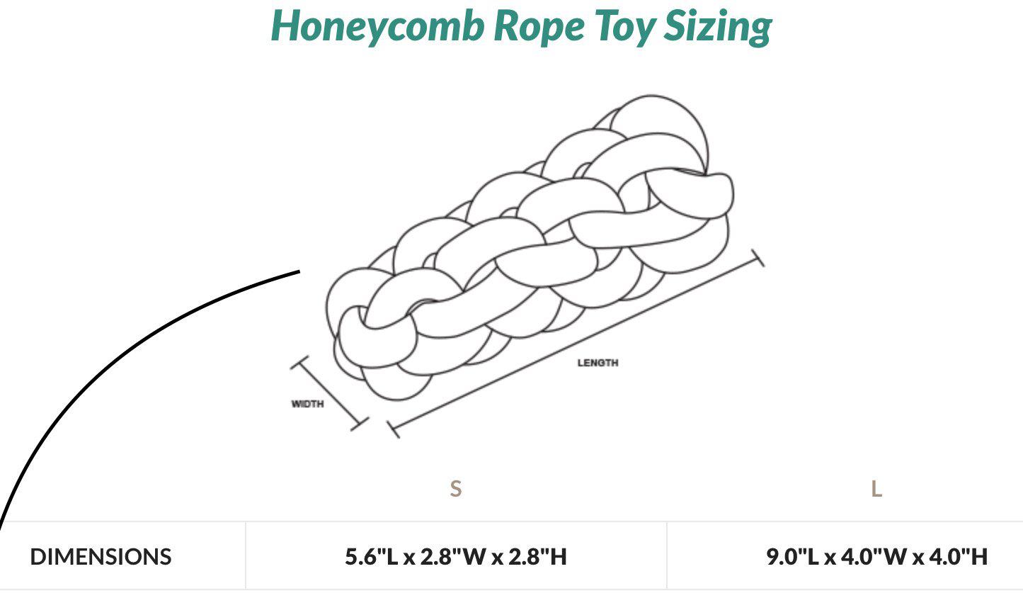Durable Honeycomb Rope Dog Toy for Aggressive Chewers - Interactive Chewing & Tug of War Play for Large & Small Dogs - Indoor & Outdoor Pet Training Toys