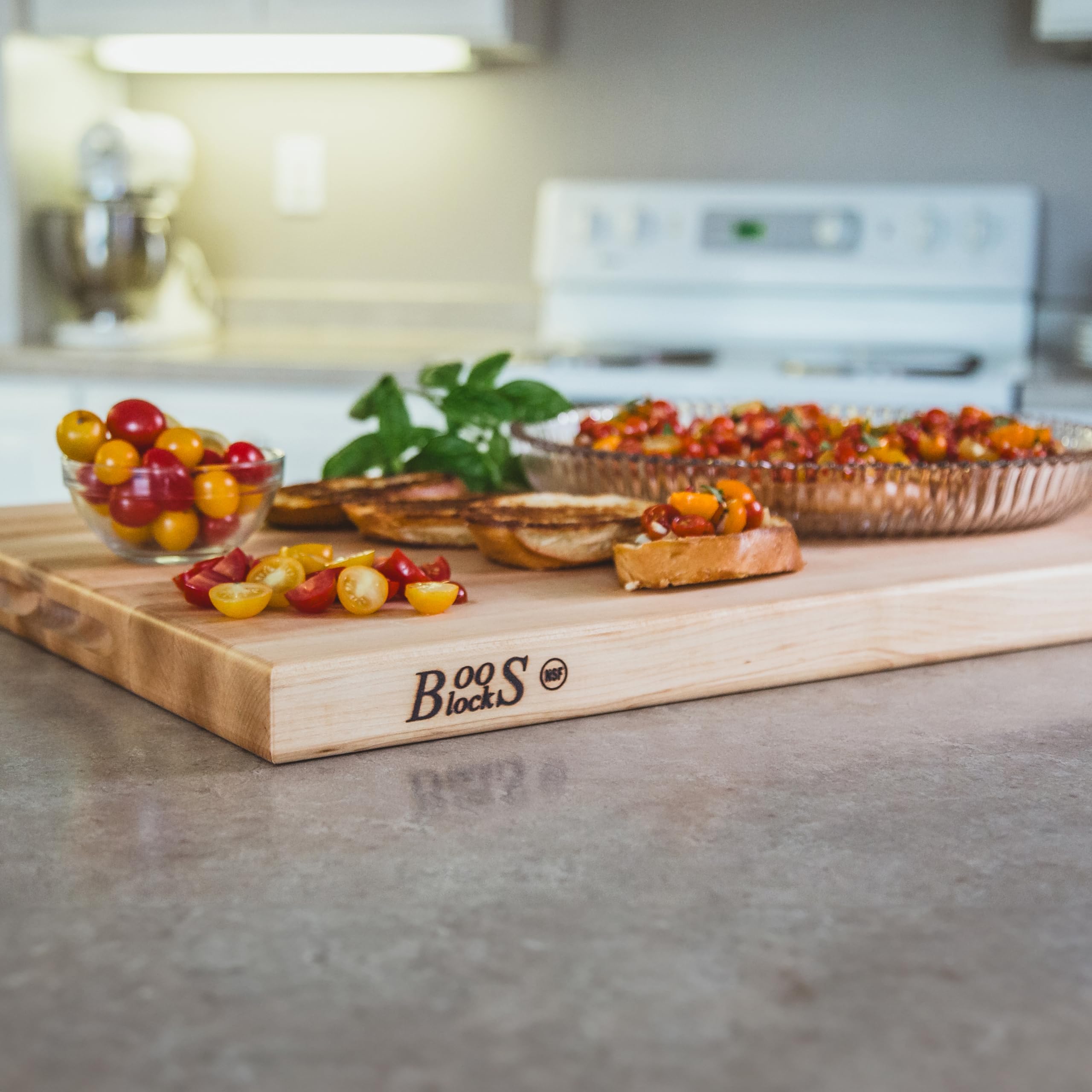 John Boos Maple Wood Reversible Cutting Board 24x18x1.5 Inch - Professional Grade Kitchen Chopping Block for Meat, Vegetables & Fruits - Perfect for Home Chefs & Restaurant Use
