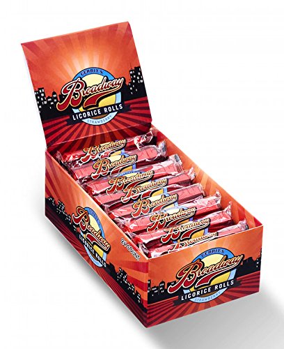 Gerrit's Broadway Strawberry Licorice Rolls - 2 Ounce (Pack of 12) | Sweet & Chewy Candy for Movie Nights, Road Trips & Office Snacks