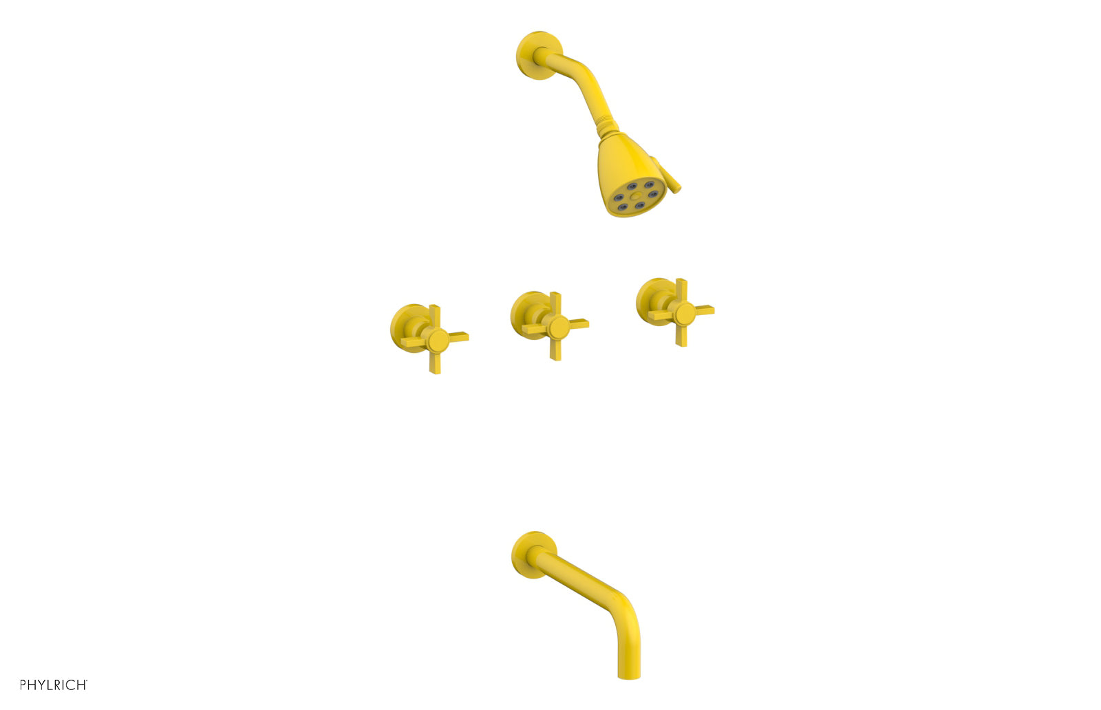 Premium 3-Handle Tub and Shower Faucet Set with 10