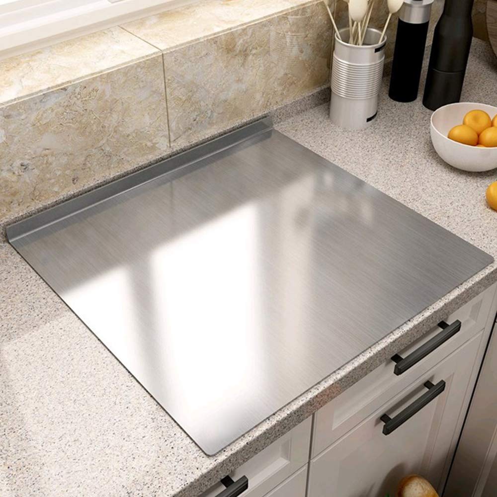 Premium 304 Stainless Steel Cutting Board - Extra Large Non-Slip Metal Baking Mat for Fruits, Vegetables, Meat, Dough & Pizza | Heavy Duty Kitchen Prep Surface for Chopping, Kneading & Rolling | Dishwasher Safe & Hygienic