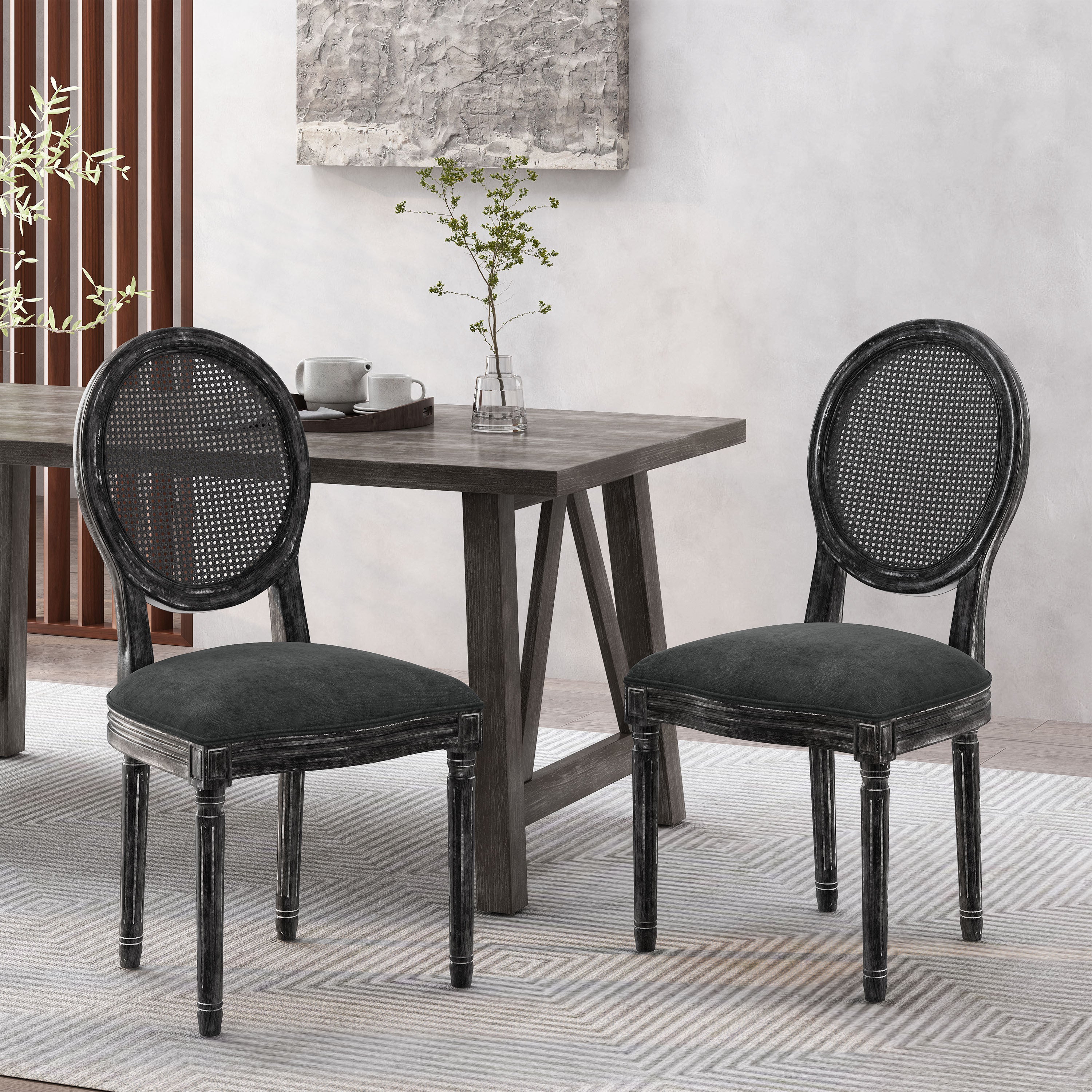 Modern Dining Chairs Set of 2 - Comfortable & Stylish MP2 Kitchen Chairs for Dining Room, Breakfast Nook, or Kitchen Island