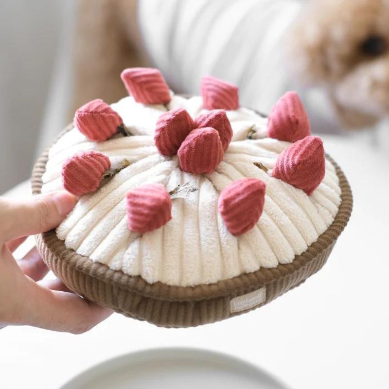Lambwolf Collective Berry Pie Enrichment Toy for Dogs - Interactive Treat Dispenser Puzzle Game for Mental Stimulation and Boredom Relief - Perfect for Small, Medium & Large Breed Puppies and Adult Dogs (Use During Training, Mealtime or Alone Time)