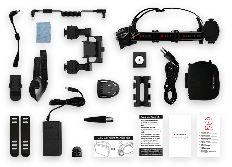 XEO19R Rechargeable LED Headlamp - 500 Lumens Bright White Light, Waterproof Headlight for Camping, Hiking, Running & Outdoor Activities