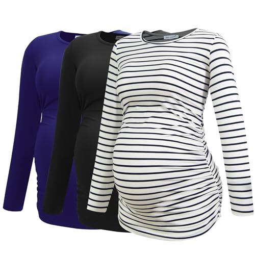 Black-navy-white Stripe(3 Packs)