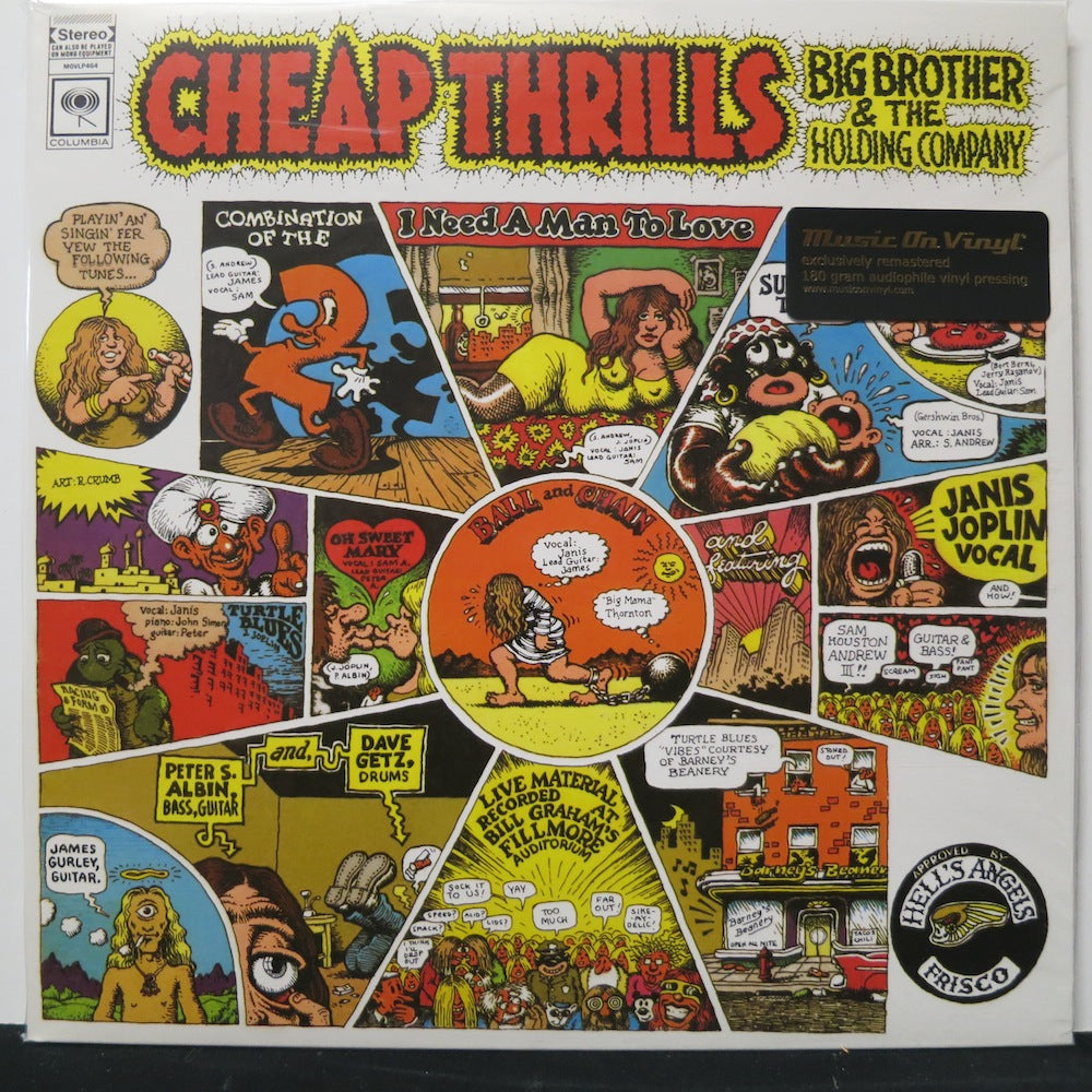 BIG BROTHER & THE HOLDING COMPANY (Janis Joplin) 'Cheap Thrills' 180g Vinyl LP Record - High-Quality Audiophile Pressing for Vintage Music Collectors & Home Listening