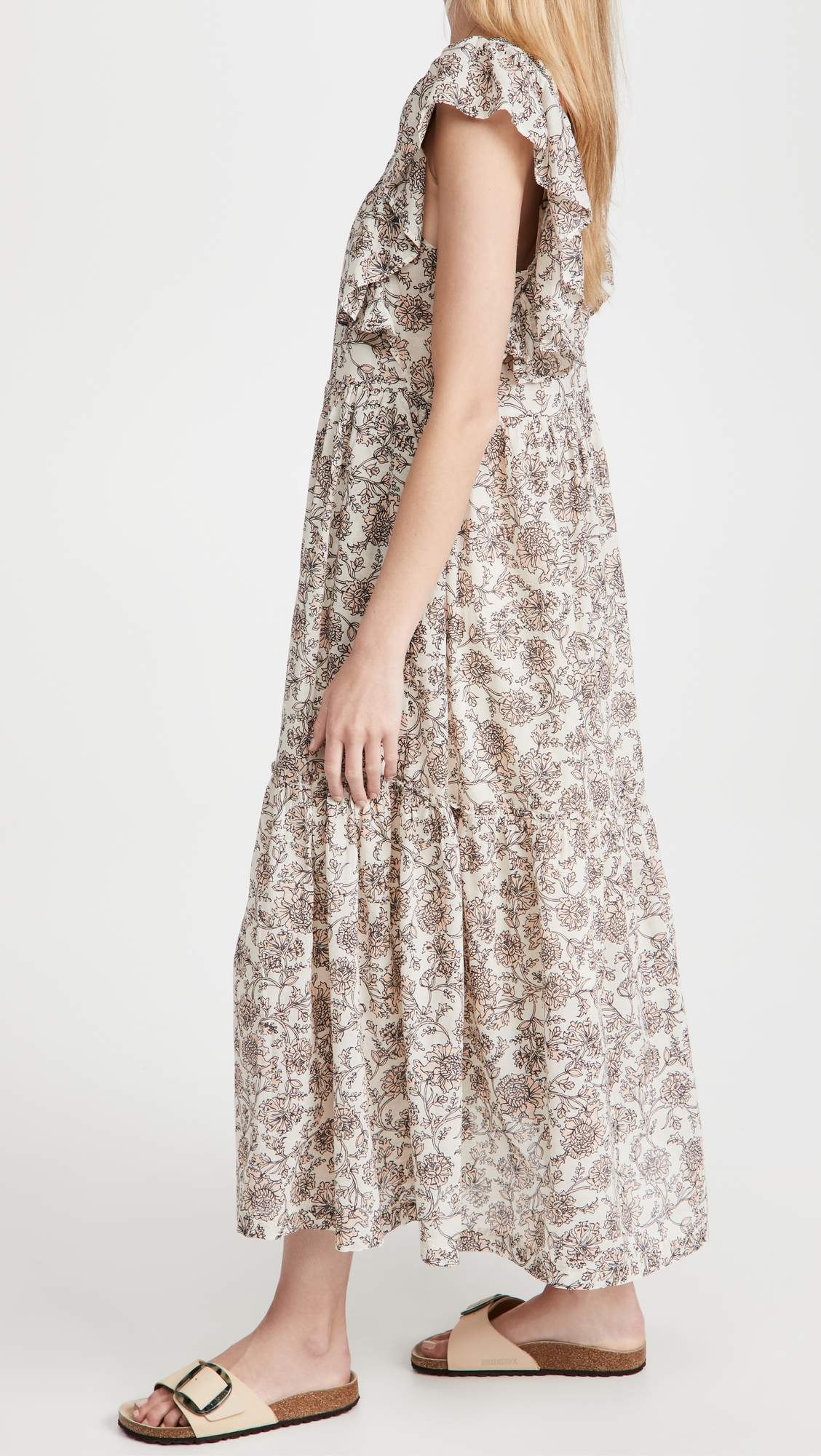Free People Bonita Printed Midi Dress - Floral Bohemian Summer Dress for Women | Perfect for Beach Vacations, Music Festivals & Date Nights