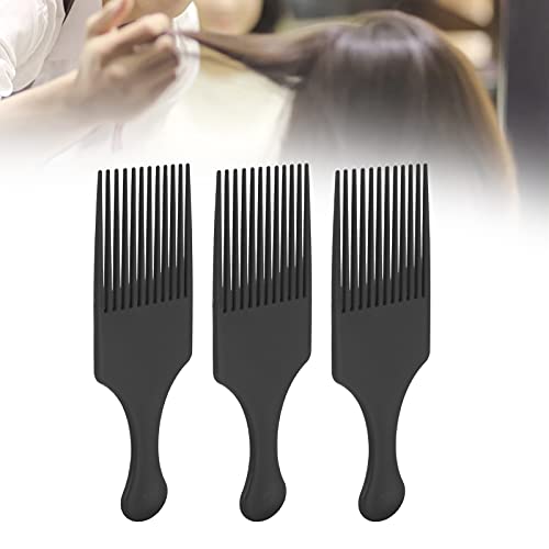 3-Pack Afro Hair Picks for Men & Women - Durable Afro Combs for Styling Curly, Coily & Natural Hair - Perfect for Salon, Home & Travel Use