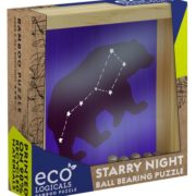Eco Logicals Starry Night Ball Bearing Puzzle - 3D Metal Brain Teaser for Adults & Teens - Perfect for Stress Relief, Office Decor & STEM Education Gifts