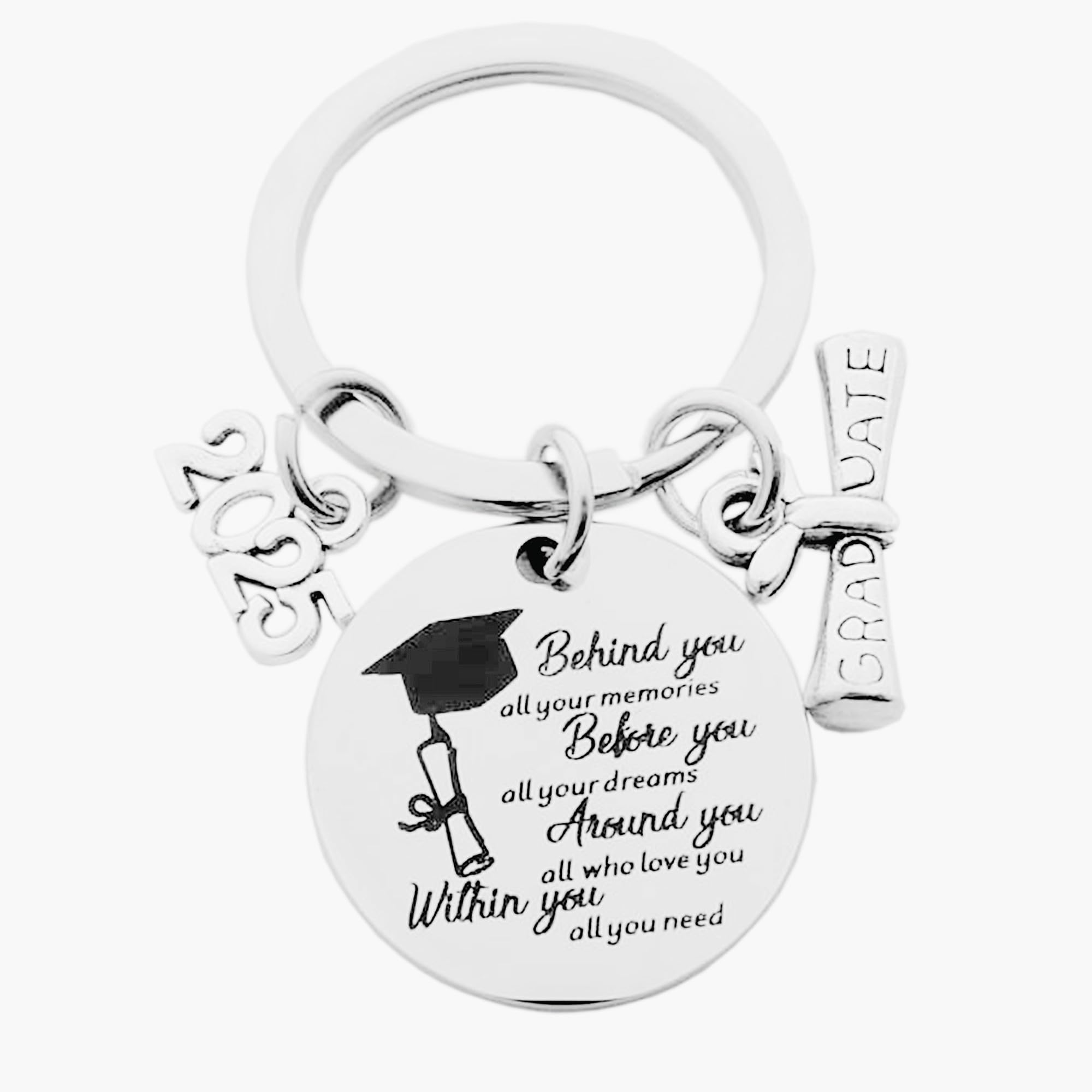 2025 Graduation Keychain - Best Friends Gift for Her, Him, Friends & Classmates | Perfect High School & College Graduation Present for 2025 Grads