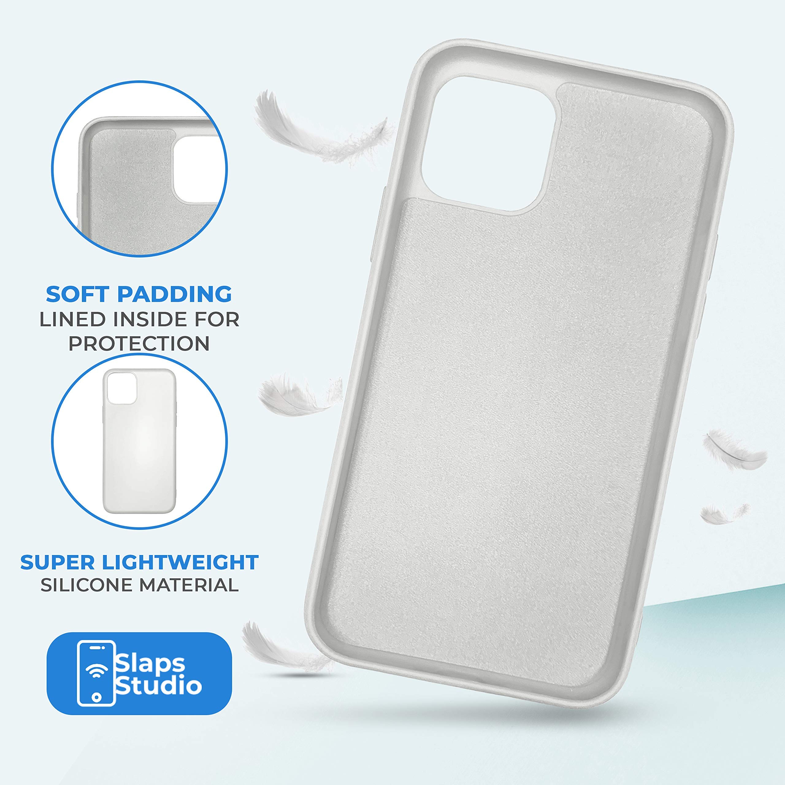 Ultra-Thin Lightweight Silicone Phone Case for iPhone 11 - Shockproof & Anti-Slip Protection (Jet Black) - Perfect for Everyday Use, Travel & Outdoor Activities