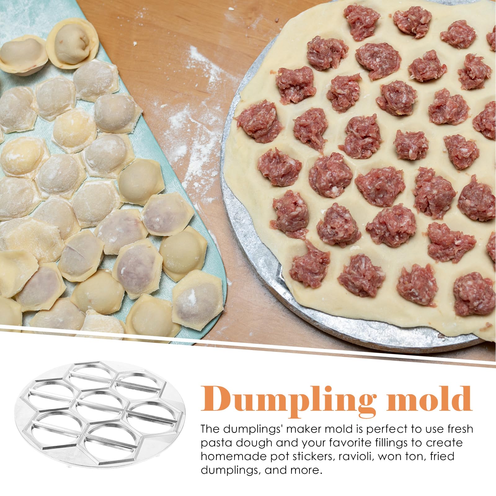 Premium Russian Pelmeni Mold - Stainless Steel Dumpling Maker for Handmade Ravioli, Vareniki & Pierogi | Perfect for Homemade Dumplings, Family Cooking & Traditional Eastern European Cuisine