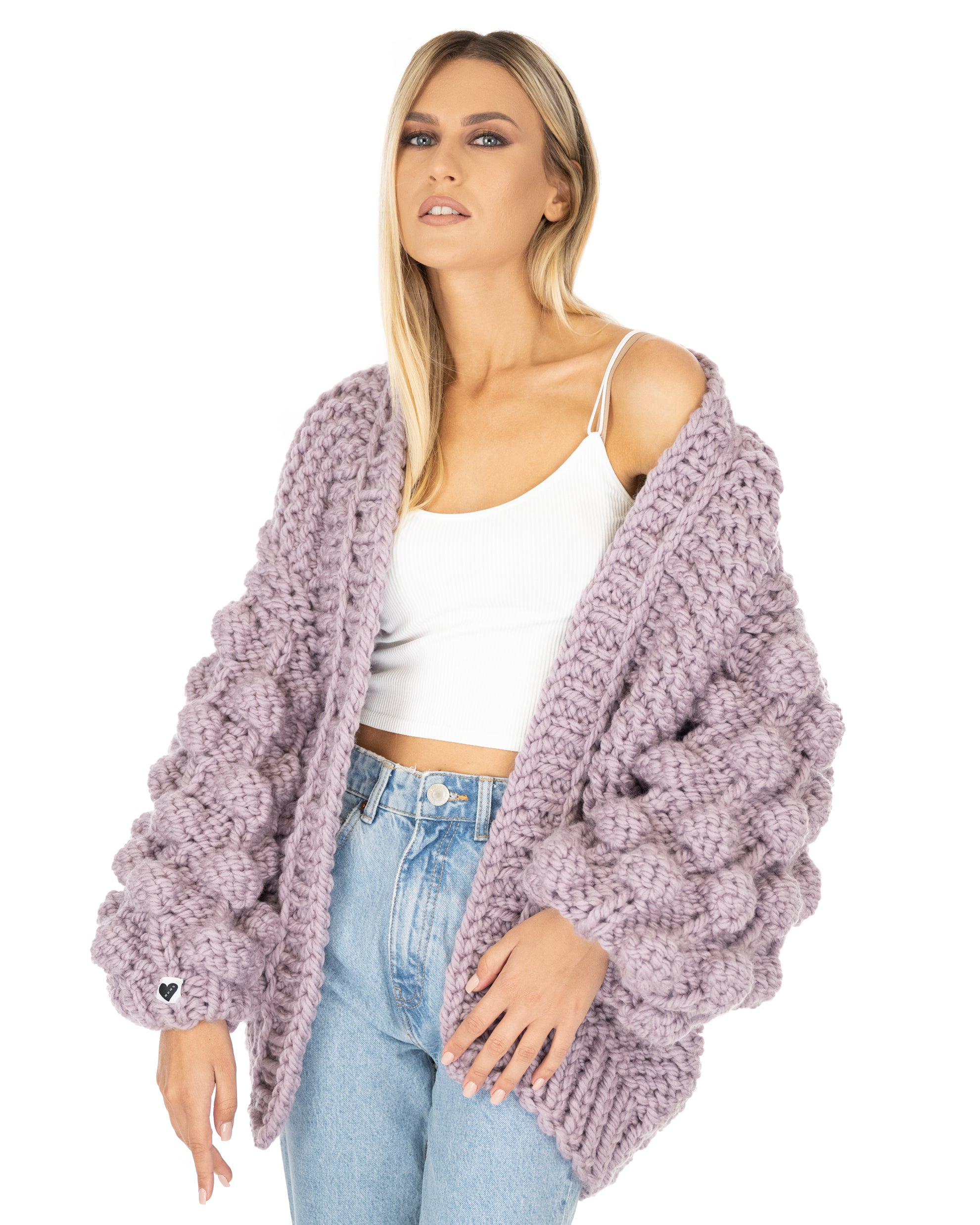 Stylish Bubble Sleeve Cardigan for Women - Soft Knit Open Front Sweater | Perfect for Office, Date Night & Casual Outfits