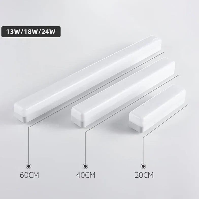 Modern White Rectangular LED Flush Mount Ceiling Light - Energy Efficient Dimmable Lighting for Bedroom, Kitchen, Living Room & Office