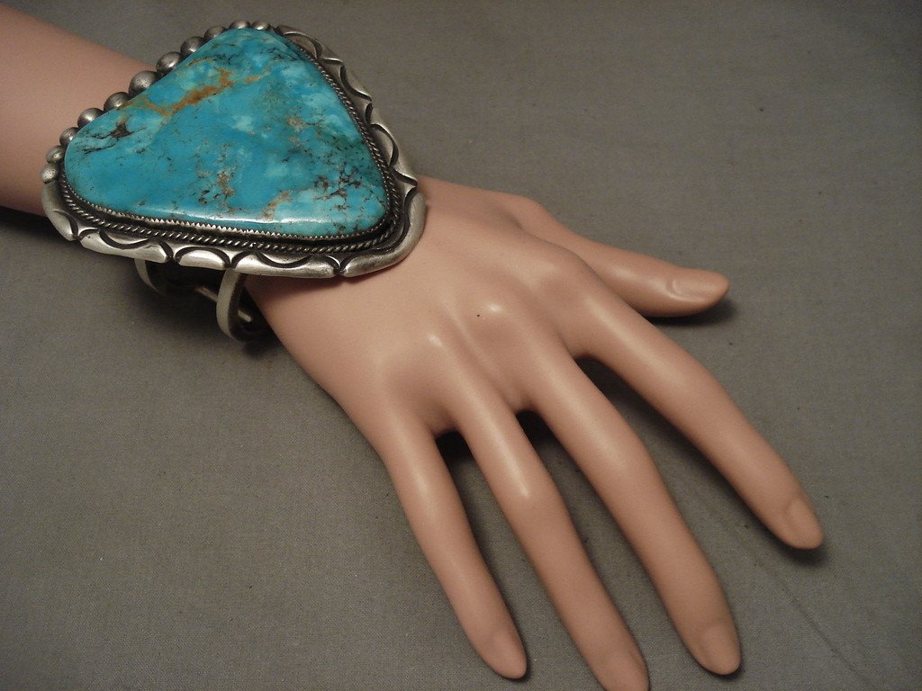 179 Gram Vintage Navajo Sterling Silver Bracelet by Stover Paul - Authentic Native American Jewelry for Women - Perfect for Boho Fashion & Cultural Events