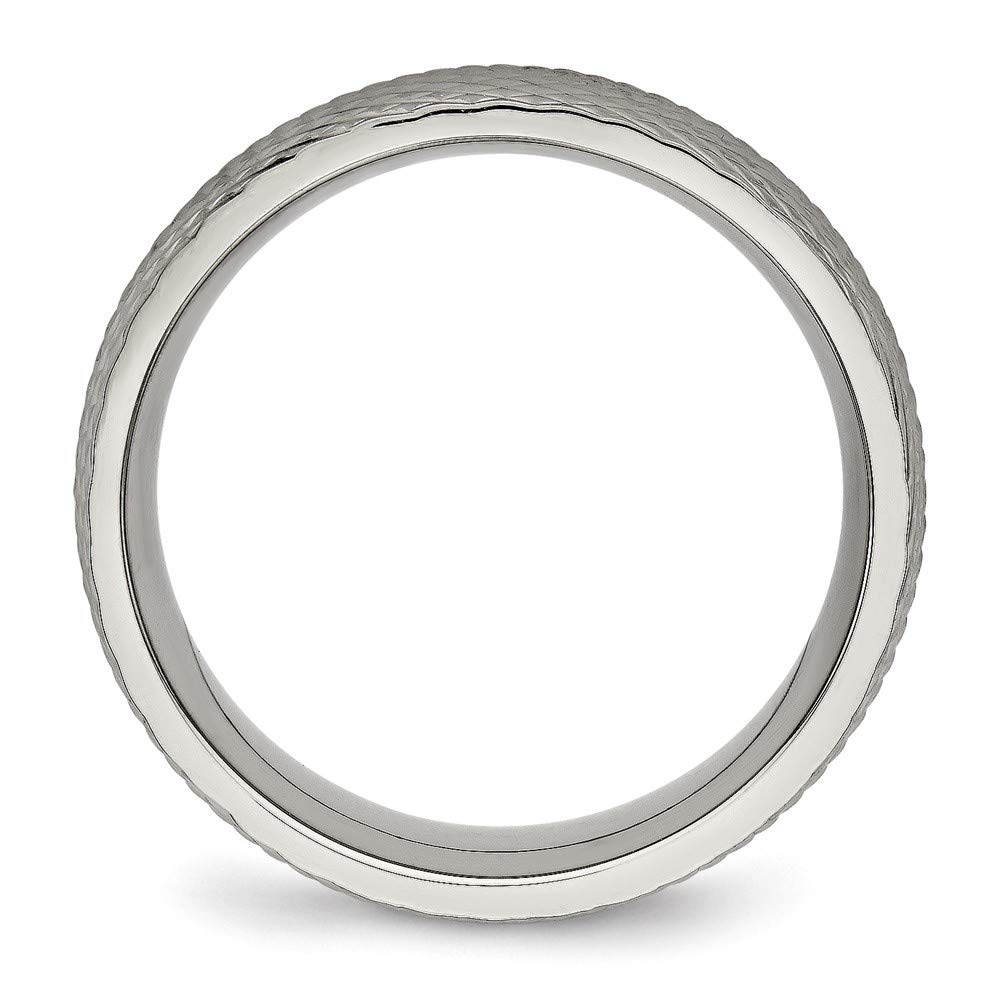 Titanium Textured Ring for Women - Elegant Fine Jewelry Gift for Her - Perfect for Anniversaries, Birthdays & Special Occasions