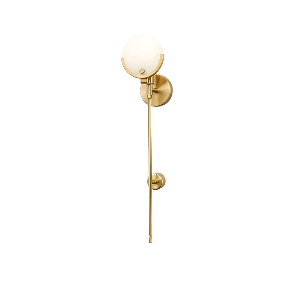 Stylish Ava Brass Wall Lamp - Vintage Industrial Sconce Lighting for Living Room, Bedroom & Hallway - Perfect for Ambient & Accent Lighting